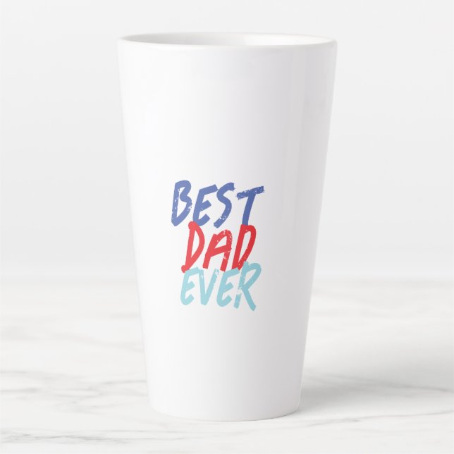 Bester Vater je Minimalistisch Cool Beruflich Milchtasse (Vorderseite)