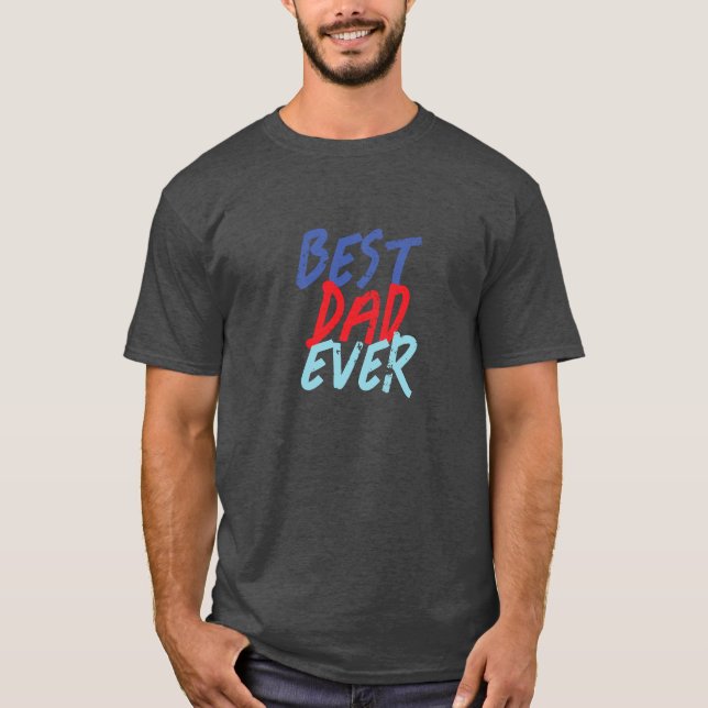 Bester Vater je Minimalistisch Cool Beruflich T-Shirt (Vorderseite)