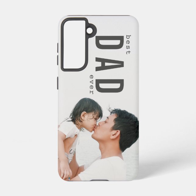Bester Vater je Minimalistisches Foto Samsung Galaxy Hülle (Rückseite)