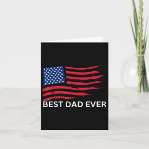 Bester Vater je mit US-amerikanischen Flaggen Gesc Karte