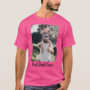 Bester Vater je Moderne Fotosammlung T-Shirt
