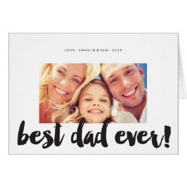 Bester Vater je Moderne, mit Pinsel bedruckte Scri