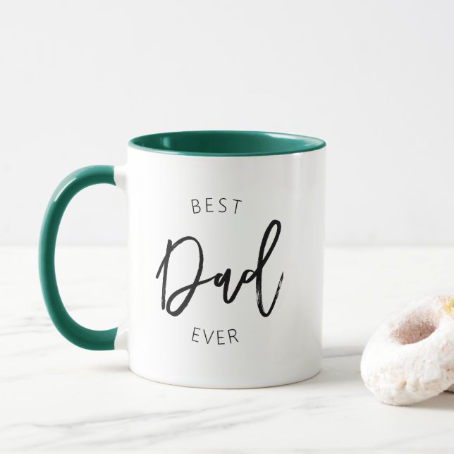 Bester Vater je Moderne Tasse Zwei-Töne-Kaffee-Tas (Mit Donut)