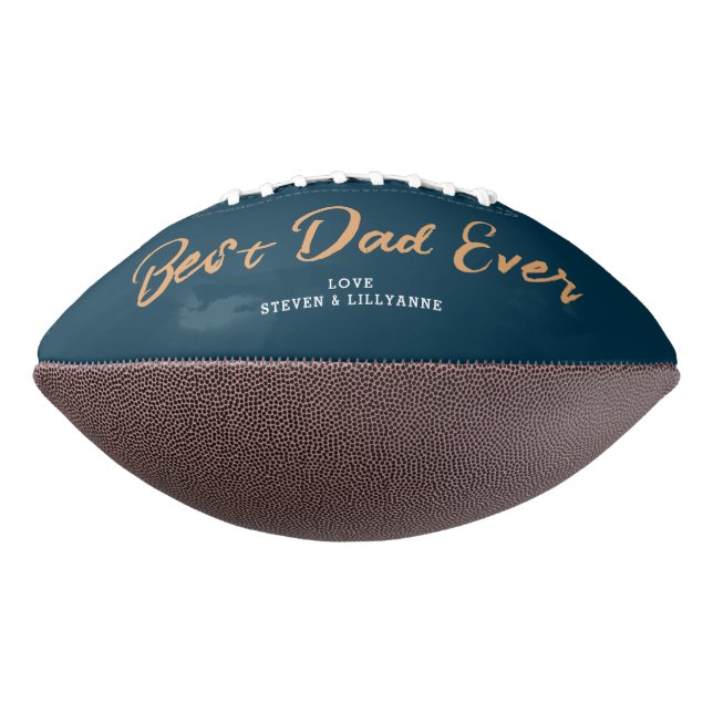 Bester Vater je Moderne Typografie Personalisiert Football (Gedreht 270)