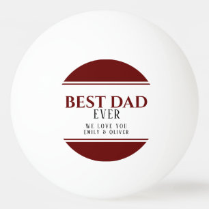 Bester Vater je Moderner Rotschwarzer Vater Tischtennisball