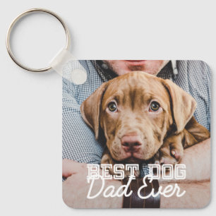 Bester Vater je Modernes, benutzerdefiniertes Foto Schlüsselanhänger