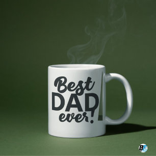 Bester Vater je Modernes Foto Vatertag Tasse