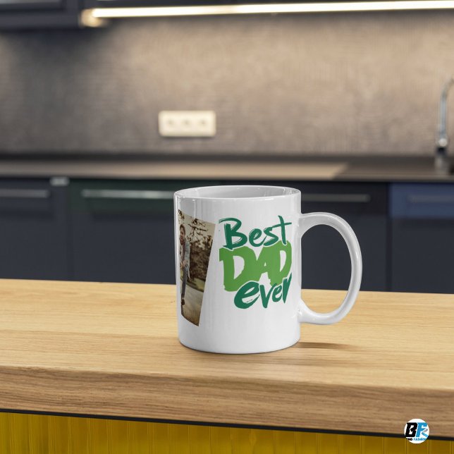 Bester Vater je Modernes Foto Vatertag Tasse (Von Creator hochgeladen)