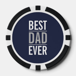 Bester Vater je Modernes Minimalistisch Pokerchips