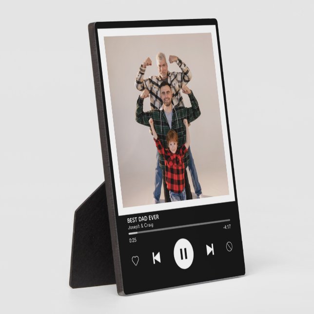 Bester Vater je Music Player Foto - Achtung Fotoplatte (Seite)