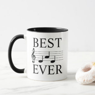 Bester Vater je Musiker Musiknoten Treble Clef Tasse