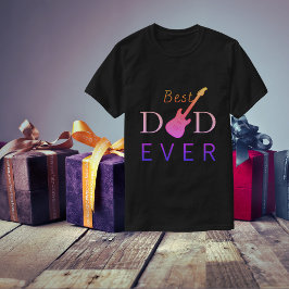 Bester Vater je Musikgitarre Cool Moderner Tag der T-Shirt