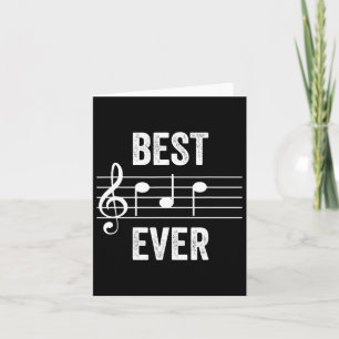 Bester Vater je Musiknoten Funny Vathage-Tagesgesc Karte