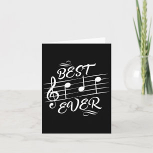 Bester Vater je Musiknoten Musikerfeier Karte