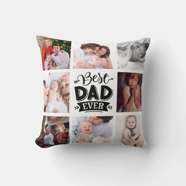 Bester Vater je nach Foto Personalisiert  Kissen (Vorderseite)