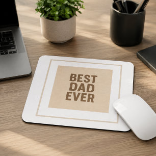 Bester Vater je 🖤 - Nachdenkliches Geschenk für d Mousepad