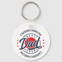 Bester Vater je Name Red White Blue
