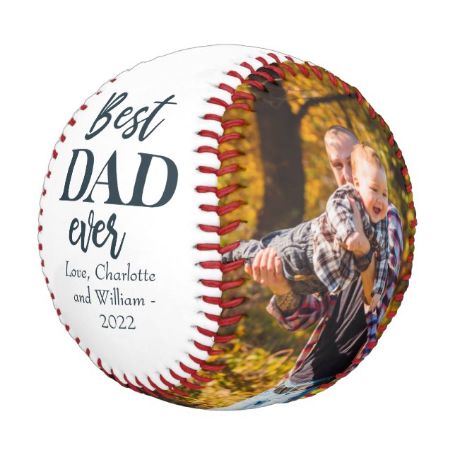 Bester VATER je Navy Blue Vatertag Baseball (Schrägansicht)