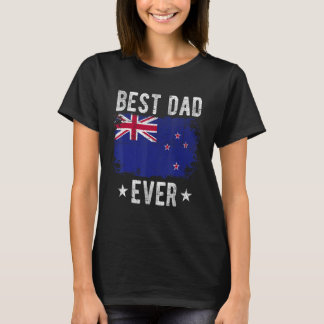 Bester Vater je Neuseeland Flaggen Bester Neuseelä T-Shirt