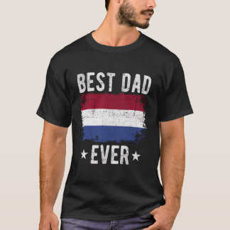 Bester Vater je Niederlande Flaggenname Bester nie T-Shirt