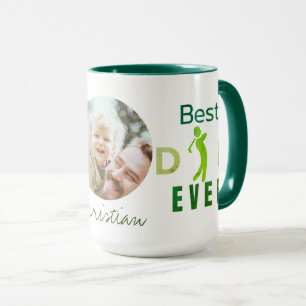 Bester Vater je Niedlich Golfer Familie Foto Vater Tasse