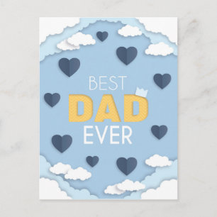 Bester Vater je Niedlicher Vatertag Postkarte