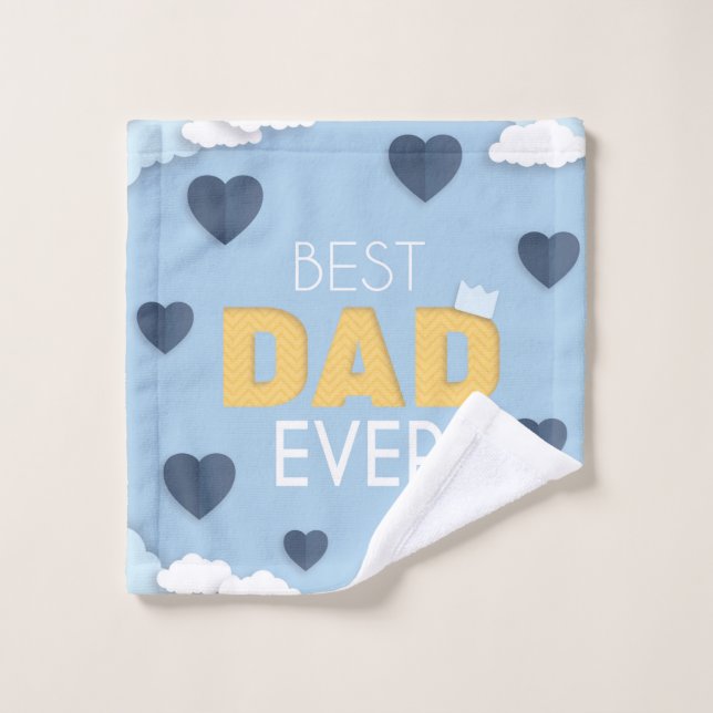 Bester Vater je Niedlicher Vatertag Waschlappen (Waschlappen)