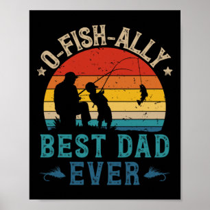 Bester Vater je Ofishally Sunset Fischer Poster