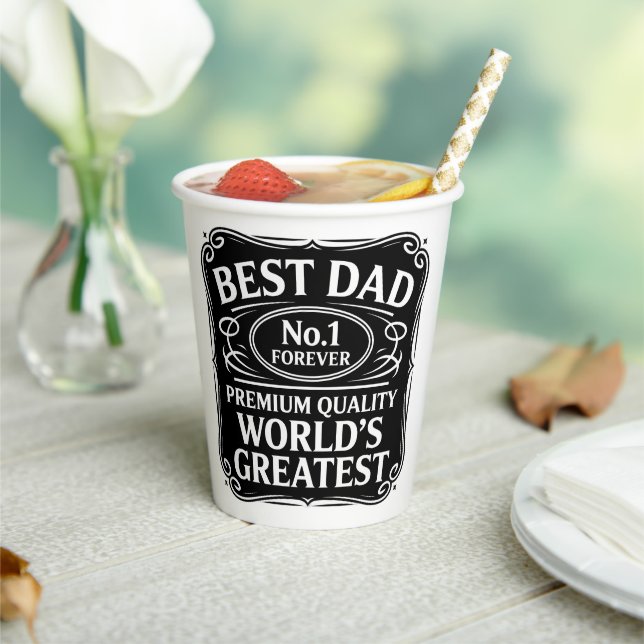 Bester Vater je Pappbecher (In Situ)