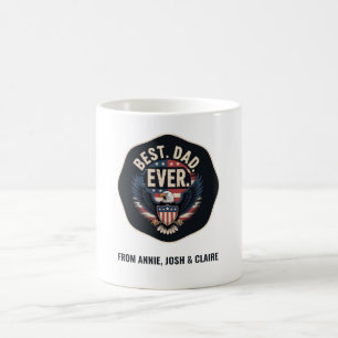 Bester Vater je Patriotic - Individuelle Name Fath Kaffeetasse