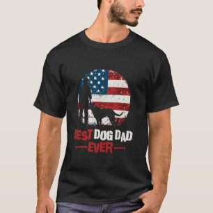 Bester Vater je - Patriotische Amerikanische Flagg T-Shirt
