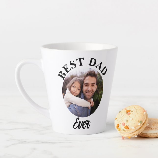 Bester Vater je Personalisierte Fotomodelle Milchtasse (Beispiel)