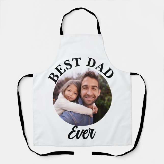 Bester Vater je Personalisierte Fotomodelle Schürze (Vorderseite)