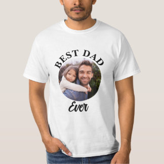 Bester Vater je Personalisierte Fotomodelle T-Shirt