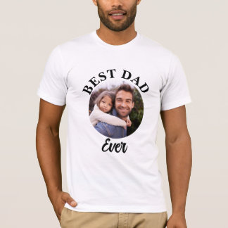 Bester Vater je Personalisierte Fotomodelle T-Shirt