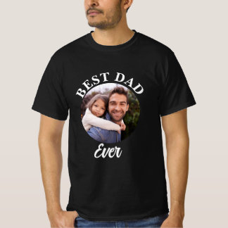 Bester Vater je Personalisierte Fotomodelle T-Shirt