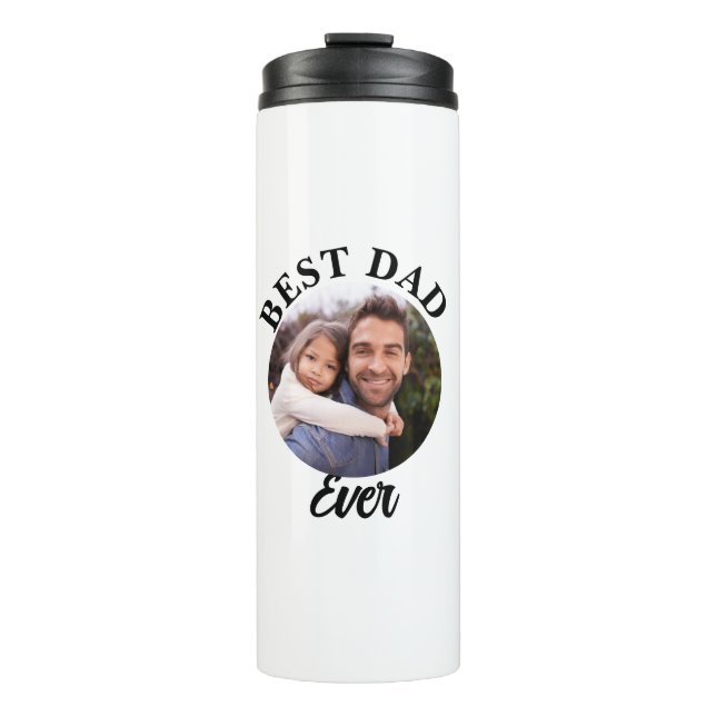 Bester Vater je Personalisierte Fotomodelle Thermosbecher (Vorderseite)