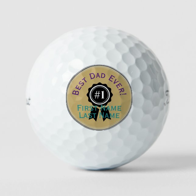 Bester Vater je Personalisierte Golfbälle HAMbWG (Vorderseite)