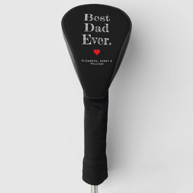Bester Vater je Personalisierte Namen Golf Headcover (Vorderseite)
