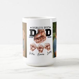 Bester Vater je Personalisierter FotoCollage Kaffeetasse