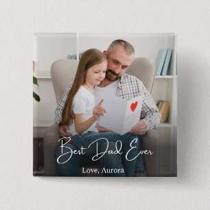 Bester Vater je Personalisiertes Foto Button