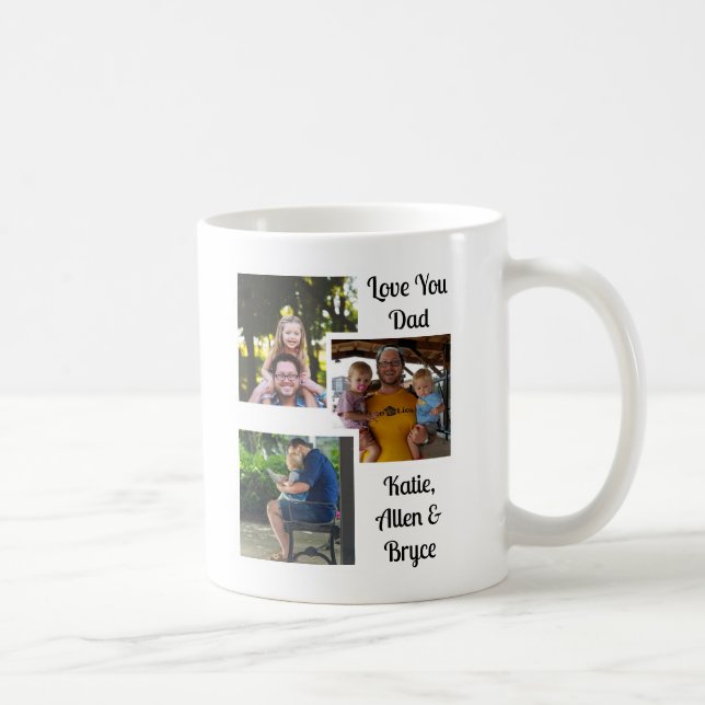 Bester Vater je | PERSONALISIERTES FOTO Kaffeetasse (Rechts)