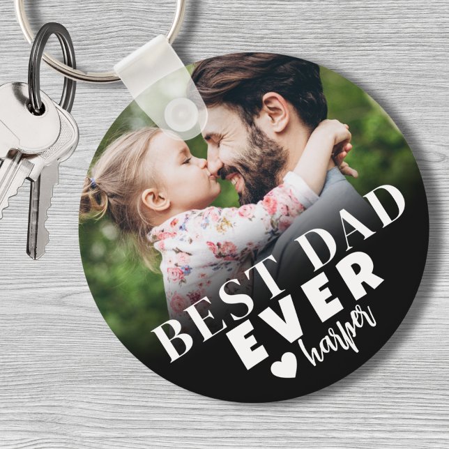 Bester Vater je Personalisiertes Foto Schlüsselanhänger (Best Dad Ever Personalized Photo keychain)