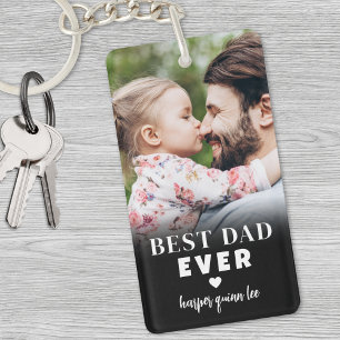 Bester Vater je Personalisiertes Foto Schlüsselanhänger