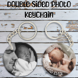 Bester Vater je Personalisiertes Foto Schlüsselket Schlüsselanhänger