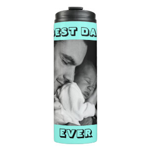 Bester Vater je PERSONALISIERTES FOTO Thermosbecher