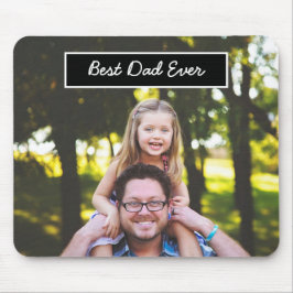Bester Vater je Personalisiertes Foto und Text Mousepad