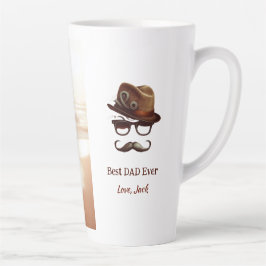 Bester Vater je - Personalisiertes Vatertagsgesche Milchtasse