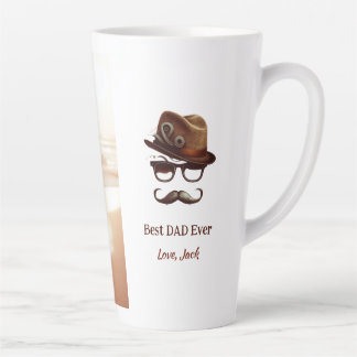 Bester Vater je - Personalisiertes Vatertagsgesche Milchtasse
