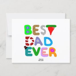 Bester Vater je Postkarte
